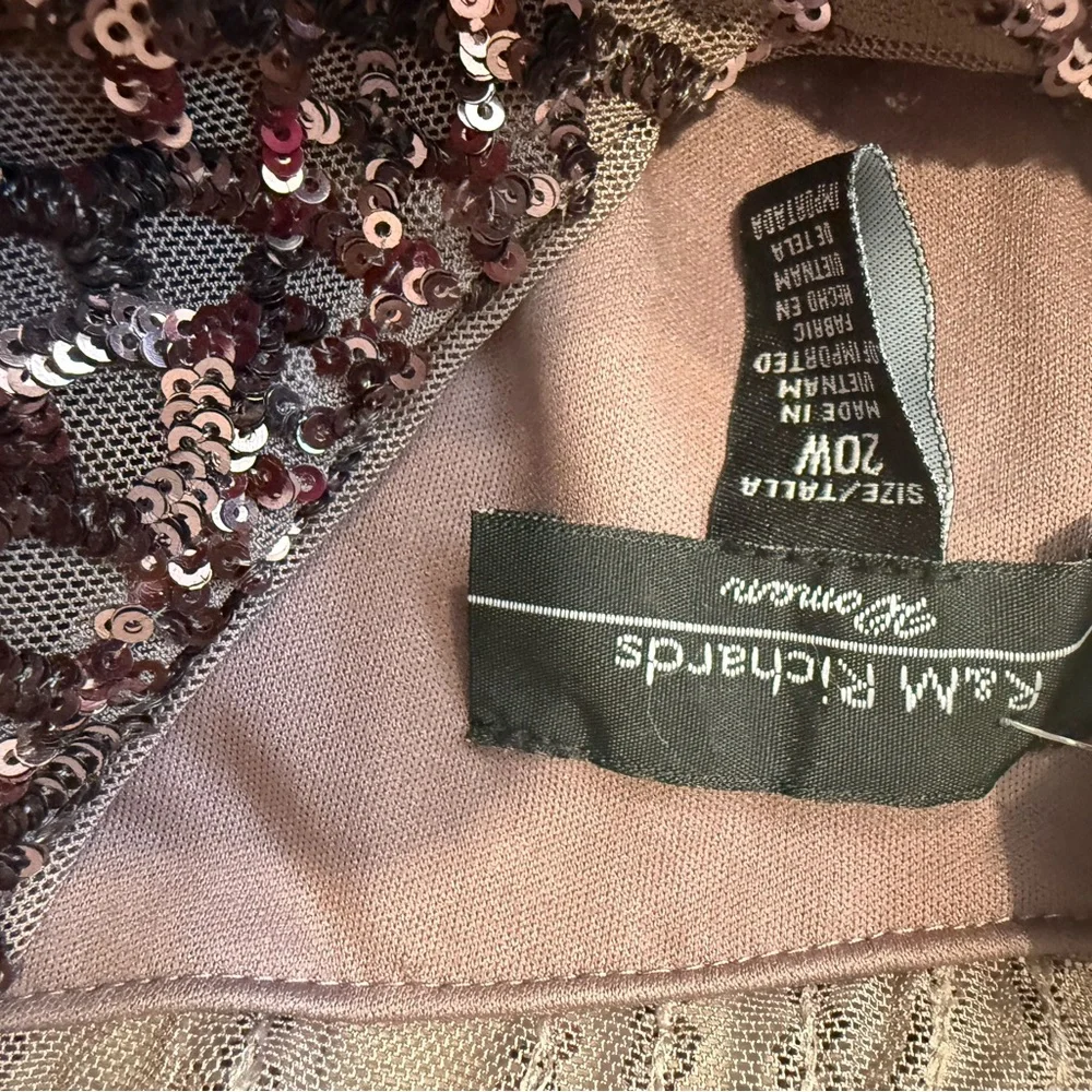 R&M Richards Plus Dress in Sparkling Mauve - Picture 3 of 6